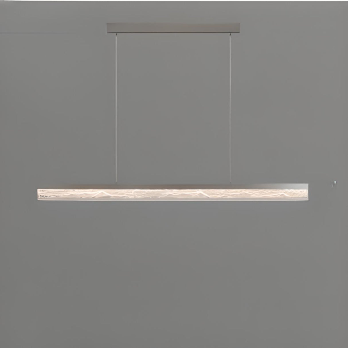 Sleek Black Linear LED Kitchen Island Pendant Light Image - 11