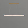 Sleek Black Linear LED Kitchen Island Pendant Light Image - 2