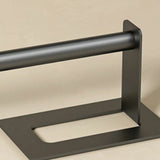 Sleek Black Metal Adhesive Mount Bathroom Hardware Set Image - 11