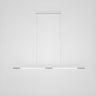 Sleek Black Minimalist Linear Pendant Island Light Image - 11