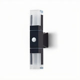 Sleek Black Rectangular Modern Wall Sconce Image - 5