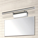 Sleek Chrome Sliver Bathroom Vanity Mirrors Light Image - 1