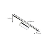 Sleek Chrome Sliver Bathroom Vanity Mirrors Light Image - 10