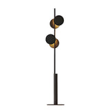 Sleek Dual Disc Shades Vertical Modern Floor Lamp Image - 5