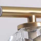 Sleek Gold 5-Light Crystal Bathroom Vanity Light Image - 12