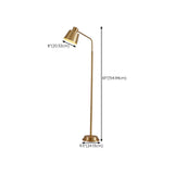 Sleek Gold Cone Living Room Minimalist Floor Lamp #size