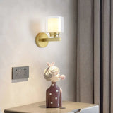 Sleek Gold Cylindrical Wall Sconce Lights Image - 1