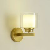 Sleek Gold Cylindrical Wall Sconce Lights Image - 10