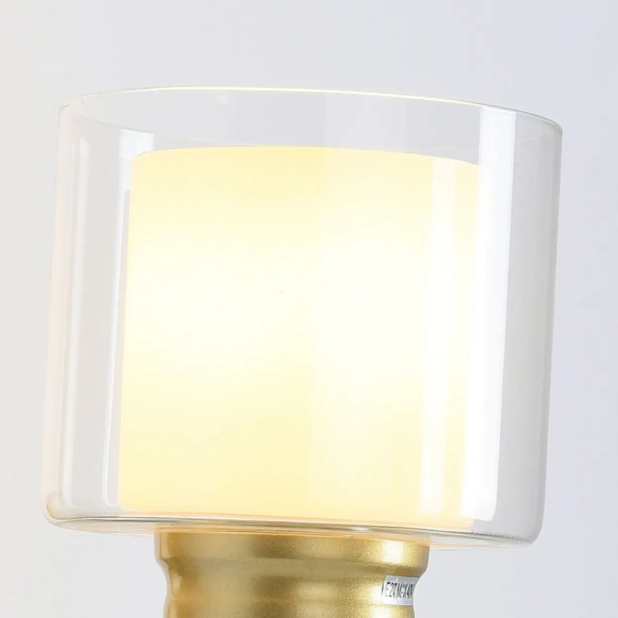 Sleek Gold Cylindrical Wall Sconce Lights Image - 7