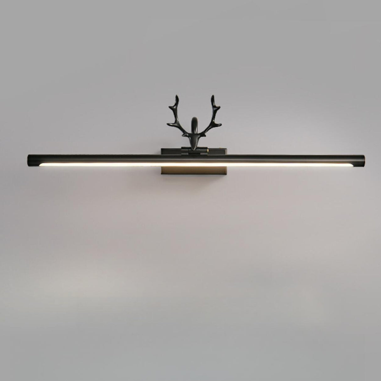 Sleek Gold Deer Antler LED Vanity Mirror Light Image - 15