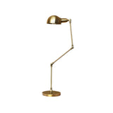 Sleek Golden Finish Brass Dome Adjustable Desk Lamp Image - 4