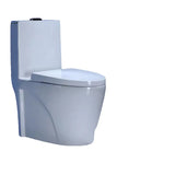 Sleek Gravity Flush Elongated Antimicrobial Seat Toilet Image - 5