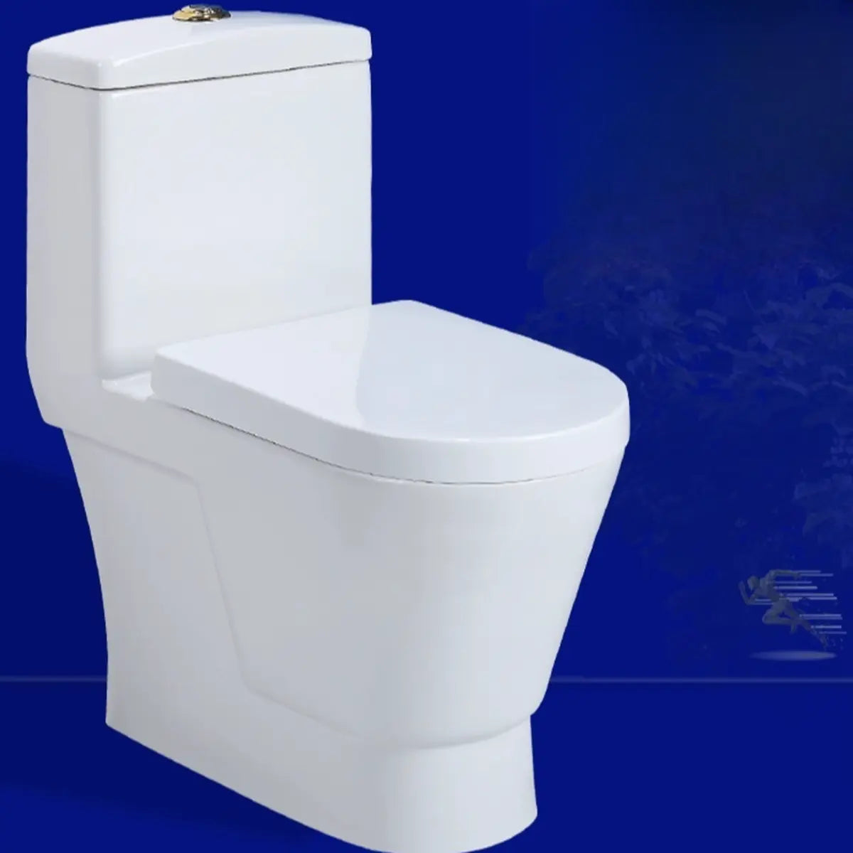 Sleek Gravity Flush Elongated Antimicrobial Seat Toilet Image - 6