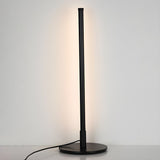 Sleek Linear Metal Base Candle Cordless Table Lamp Image - 11