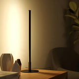 Sleek Linear Metal Base Candle Cordless Table Lamp Image - 14