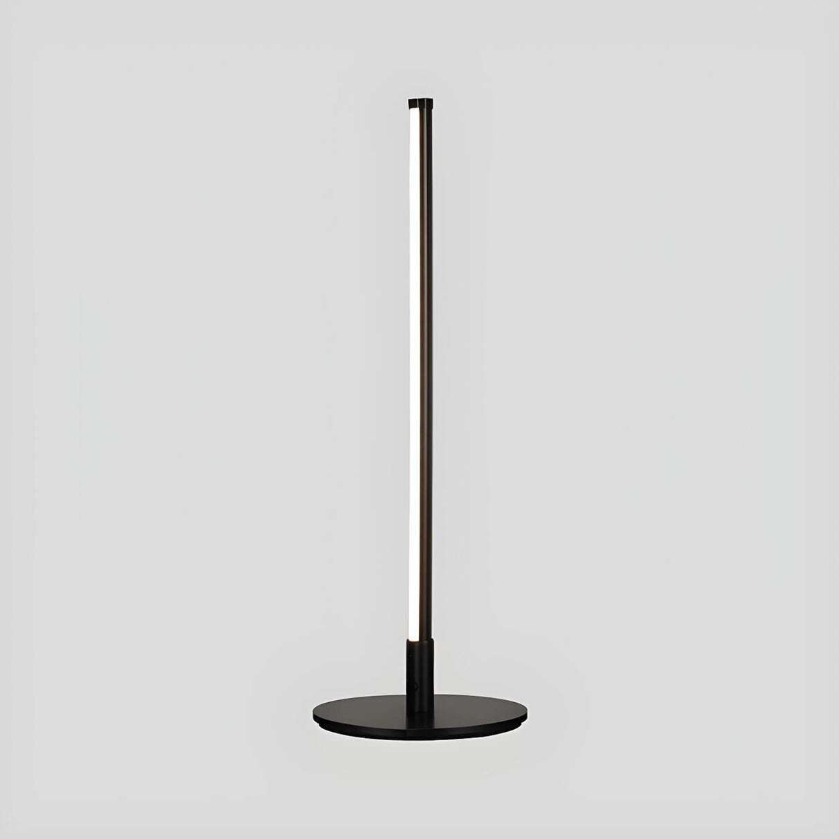 Sleek Linear Metal Base Candle Cordless Table Lamp Image - 7