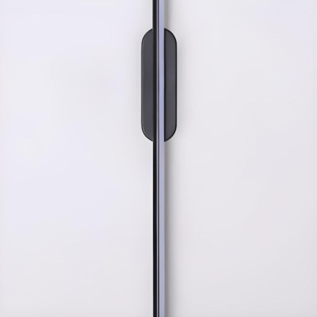 Sleek Minimalist Black Linear LED Vanity Light Image - 10