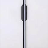 Sleek Minimalist Black Linear LED Vanity Light Image - 10