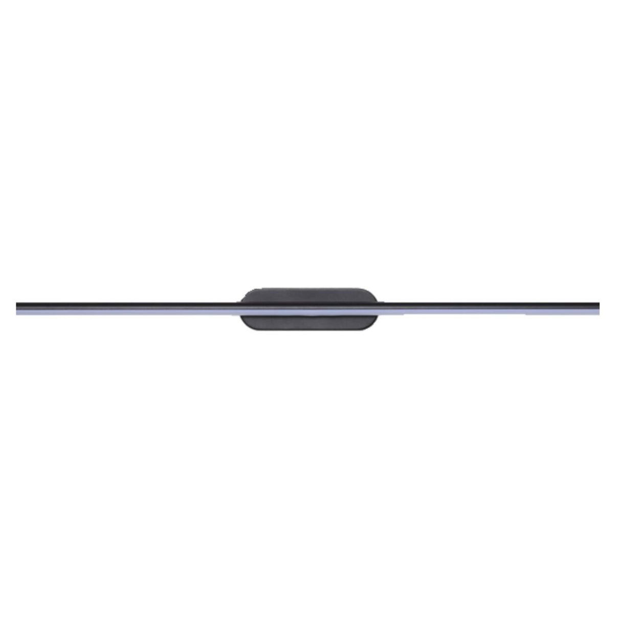 Sleek Minimalist Black Linear LED Vanity Light Image - 5