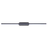 Sleek Minimalist Black Linear LED Vanity Light Image - 5