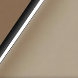 Sleek Minimalist Black Linear Metal LED Floor Lamp Image - 11