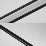 Sleek Minimalist Black Linear Metal LED Floor Lamp Image - 12