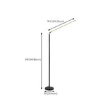 Sleek Minimalist Black Linear Metal LED Floor Lamp Image - 17