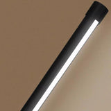 Sleek Minimalist Black Linear Metal LED Floor Lamp Image - 8