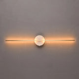 Sleek Minimalist Gold Linear Vanity Wall Light Image - 6