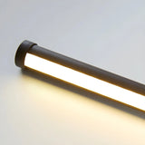 Sleek Minimalist LED Black Linear Metal Floor Lamp Image - 13