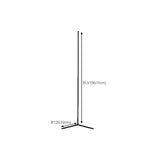 Sleek Minimalist LED Black Linear Metal Floor Lamp Image - 21