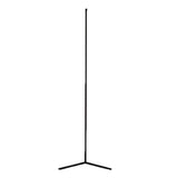 Sleek Minimalist LED Black Linear Metal Floor Lamp Image - 9