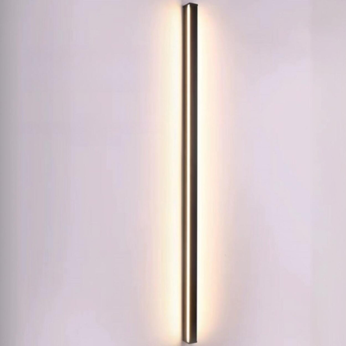 Sleek Modern Black Linear Bedroom Sconce Light Fixture Image - 10