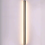 Sleek Modern Black Linear Bedroom Sconce Light Fixture Image - 10