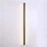 Sleek Modern Black Linear Bedroom Sconce Light Fixture Image - 11