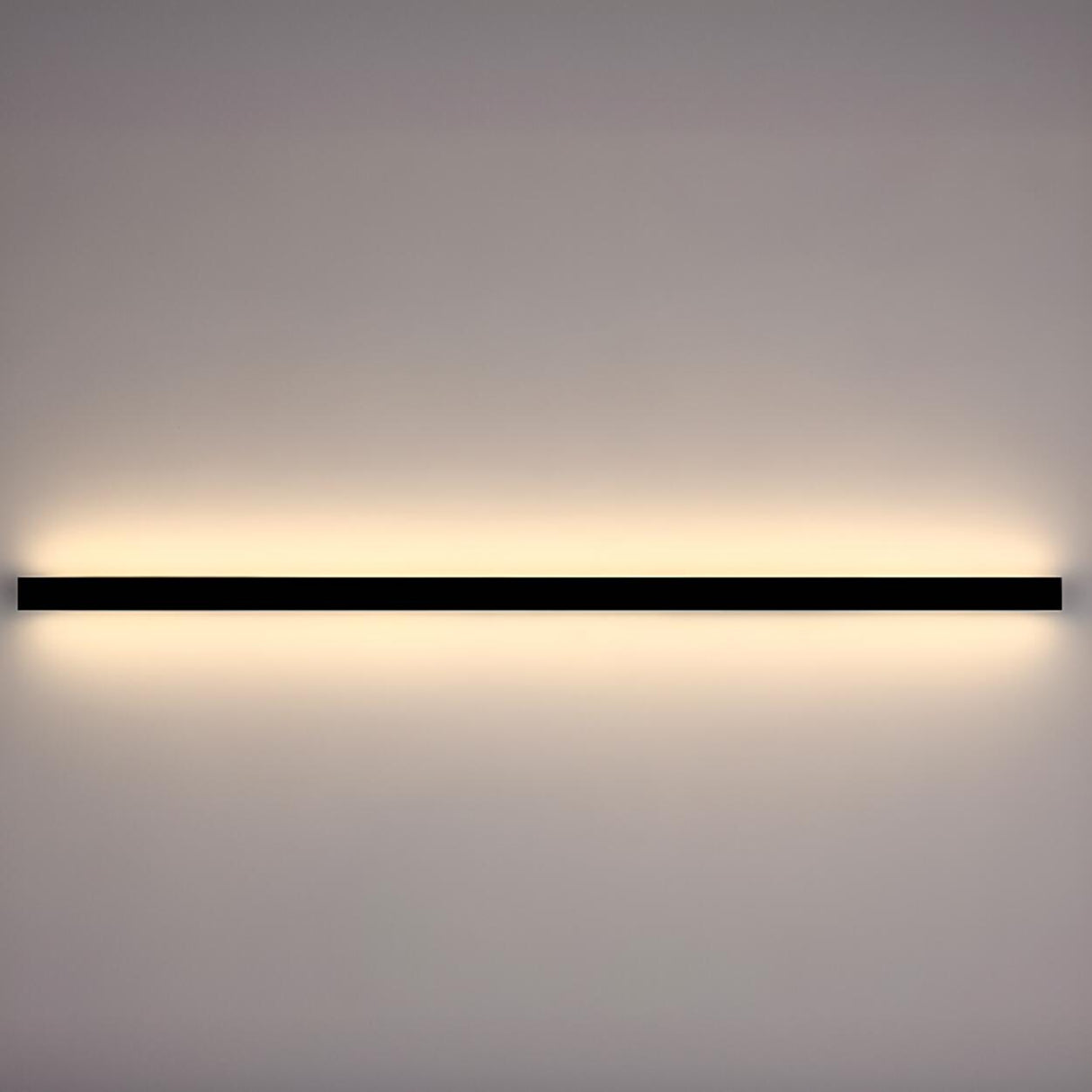 Sleek Modern Black Linear Bedroom Sconce Light Fixture Image - 6