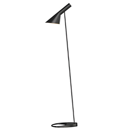 Sleek Modern Cone White Metal LED Floor Light Image - 2