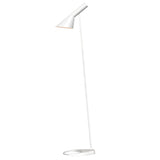 Sleek Modern Cone White Metal LED Floor Light Image - 3