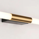 Sleek Modern Gold Linear LED Vanity Wall Light Image - 8