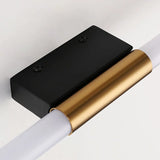 Sleek Modern Gold Linear LED Vanity Wall Light Image - 9