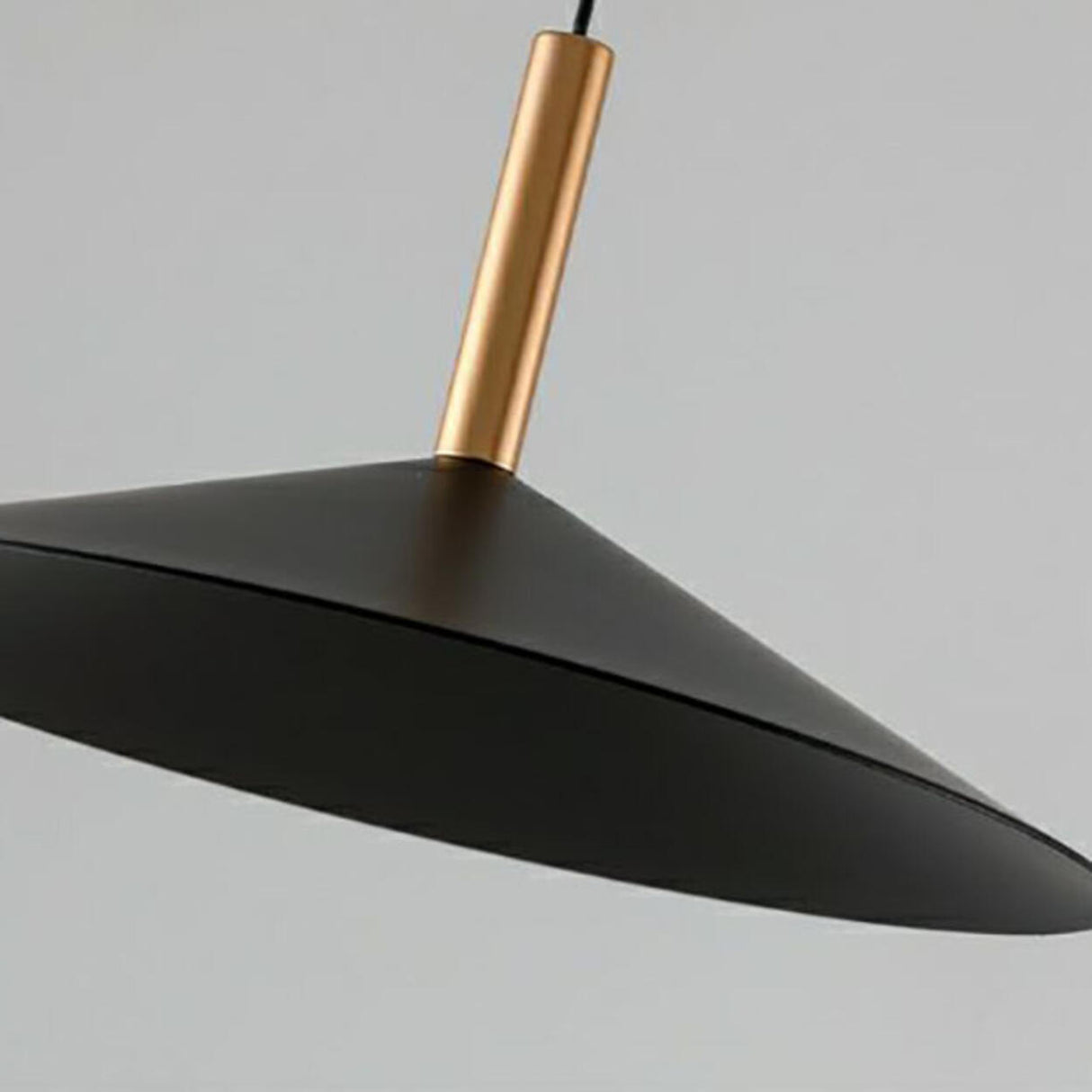 Sleek Modern Long Arm and Black Cone Floor Lamp Image - 8