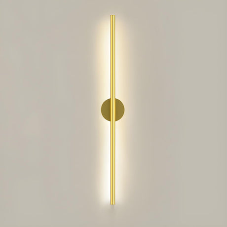 Sleek Modern Long Gold LED Wall Sconce Lights Image - 2