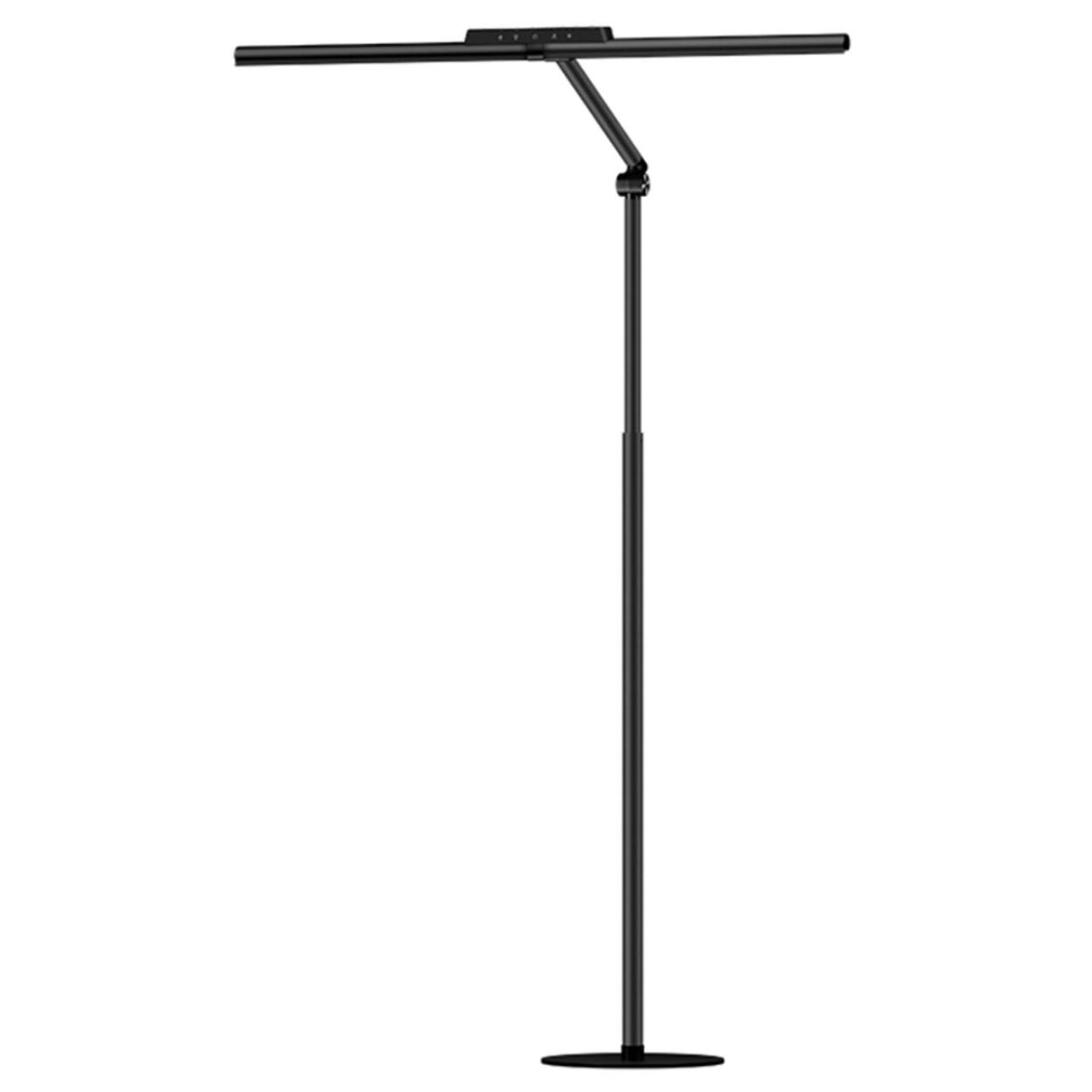 Sleek Modern Sliver Linear Adjustable LED Floor Lamp Image - 5