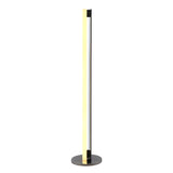 Sleek Modern Sliver Vertical LED Metal Floor Lamp Image - 6