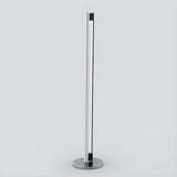 Sleek Modern Sliver Vertical LED Metal Floor Lamp Image - 7