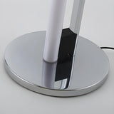 Sleek Modern Sliver Vertical LED Metal Floor Lamp Image - 9