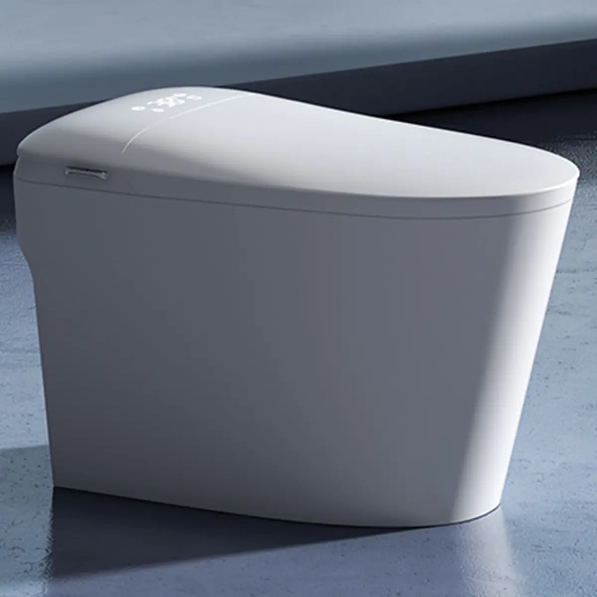 Sleek One-Piece Oval Ceramic Compact Floor Mounted Toilet Image - 2