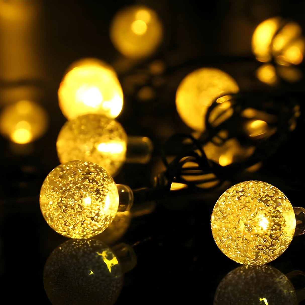 Sleek Outdoor Christmas Bubble Ball LED String Lights Image - 3