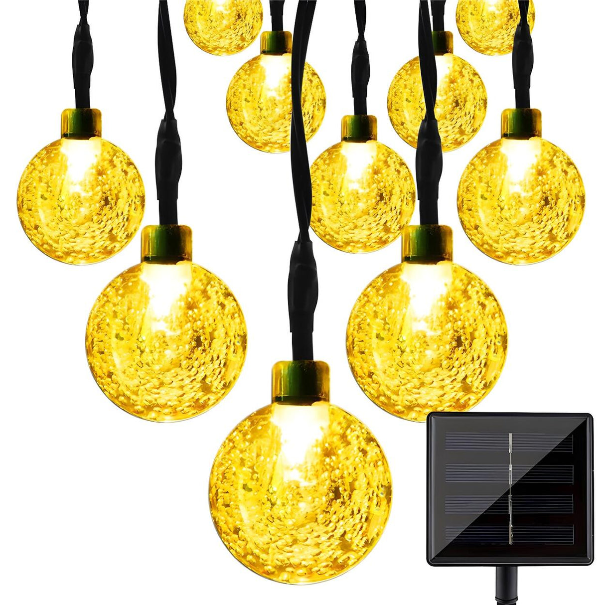 Sleek Outdoor Christmas Bubble Ball LED String Lights Image - 4