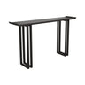 Sleek Pine Wood Walnut Rectangular Entry Console Table Image - 3